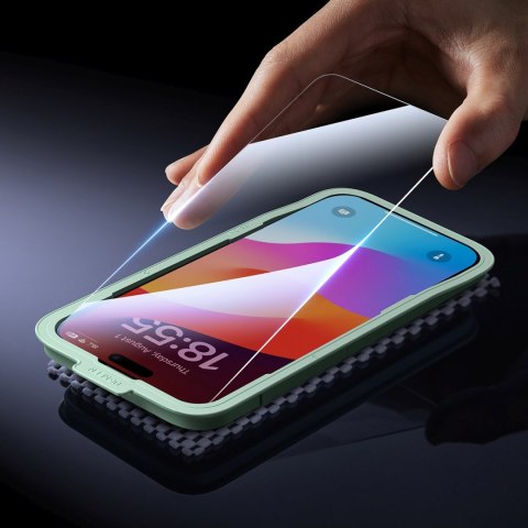 Szkło hartowane z ramką montażową na iPhone 16 Pro - 2 szt.