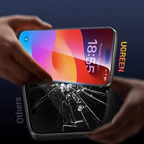 Szkło hartowane z ramką montażową na iPhone 16 Pro Max - 2 szt.