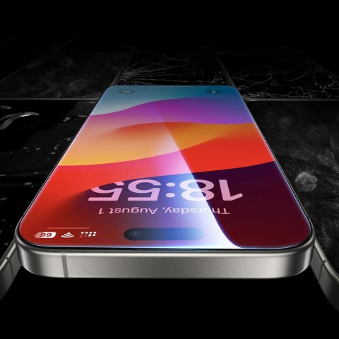 Szkło hartowane z ramką montażową na iPhone 16 Pro Max - 2 szt.