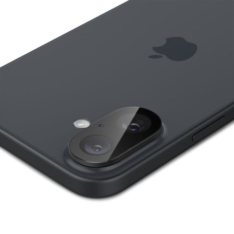 Szkło na aparat do iPhone 16 / 16 PLUS czarne - 2 szt.