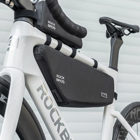 Torba sakwa rowerowa mocowana pod ramę 2.9l - czarna
