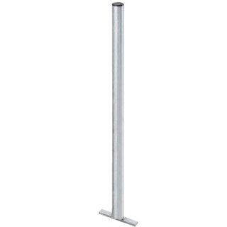 Słupek stalowy do zamocowania kosza i zasobnika na torebki 150cm