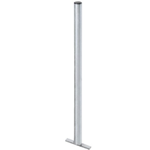 Słupek stalowy do zamocowania kosza i zasobnika na torebki 150cm