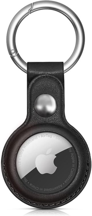 Etui do lokalizatora Apple AirTag z ekoskóry - czarne