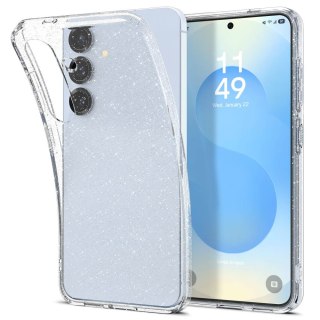 Etui na Samsung Galaxy S25+Liquid Crystal - brokatowo przezroczyste