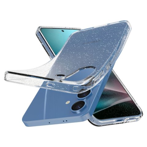 Etui na Samsung Galaxy S25+Liquid Crystal - brokatowo przezroczyste