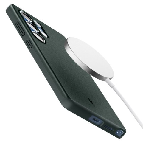 Etui plecki na Samsung Galaxy S25 Ultra Thin Fit Mag - zielone