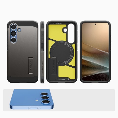 Etui pokrowiec na Samsung Galaxy S25+ Tough Armor MagSafe - szare