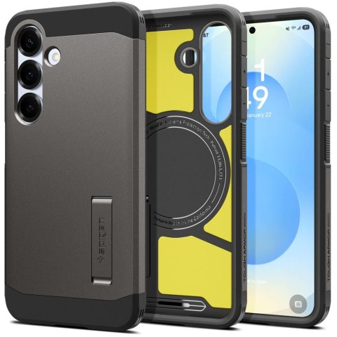 Etui pokrowiec na Samsung Galaxy S25+ Tough Armor MagSafe - szare