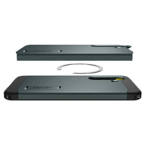 Etui pokrowiec na Samsung Galaxy S25+ Tough Armor MagSafe - zielone