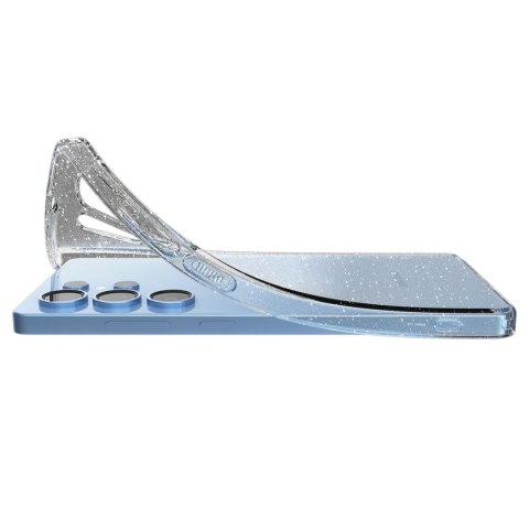 Etui pokrowiec na Samsung Galaxy S25 Ultra Liquid Crystal - przezroczysto-brokatowe