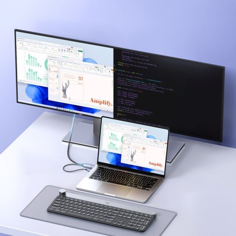 Kabel kierunkowy HDMI - DisplayPort 4K 60Hz 2m - szary