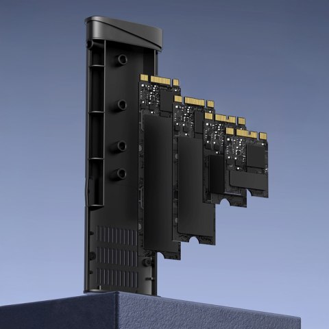 Obudowa na dysk M.2 NVMe PCIe SSD - srebrna