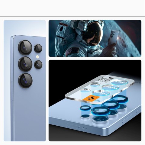 Osłona aparatu na Samsung Galaxy S25 Ultra czarna - 2 szt.