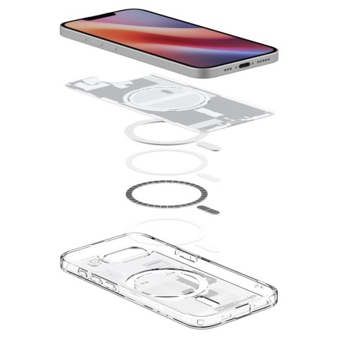 Etui case na iPhone 16e Zero One Ultra Hybrid MagSafe - białe