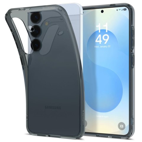 Etui na Samsung Galaxy S25 Liquid Crystal - czarne przezroczyste