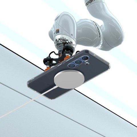 Etui na Samsung Galaxy S25 Liquid Crystal - czarne przezroczyste