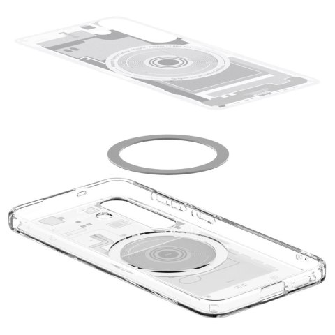 Etui na Samsung Galaxy S25 Zero One Ultra Hybrid Mag - białe