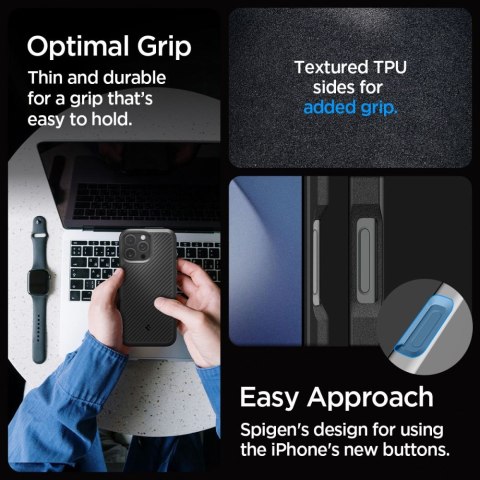 Etui na iPhone 16 Pro Max Core Armor - czarny mat