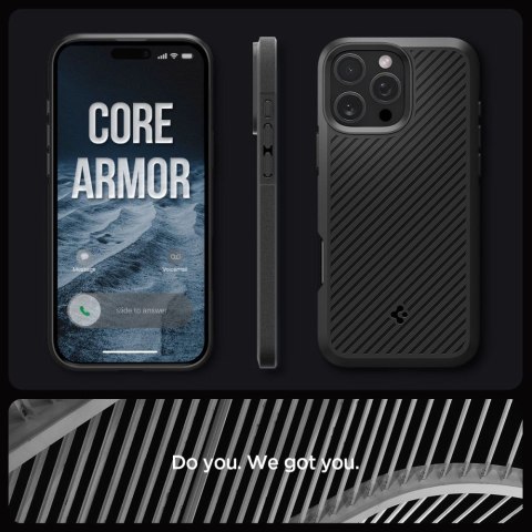 Etui na iPhone 16 Pro Max Core Armor - czarny mat