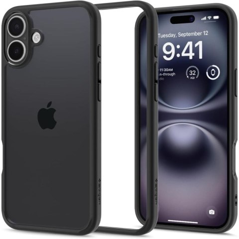 Etui ochronne na iPhone 16 Ultra Hybrid - przezroczysto czarne