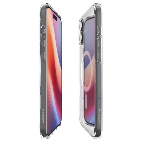Etui plecki na iPhone 16 Plus Ultra Hybrid Mag z MagSafe - przezroczyste białe