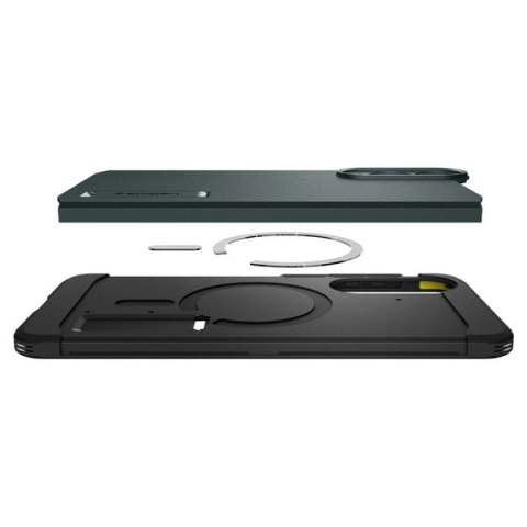 Etui case na Samsung Galaxy S25 Edge Tough Armor MagSafe - zielono-czarne