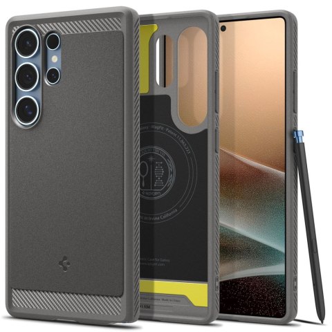 Etui case na Samsung Galaxy S25 z MagSafe Rugged Armor Mag - szare