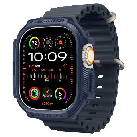 Etui ochronne na Apple Watch Ultra 1 / 2 Rugged Armor 49 mm - granatowe