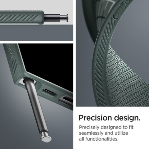 Etui ochronne na Samsung Galaxy S24 Ultra Liquid Air - ciemnozielone