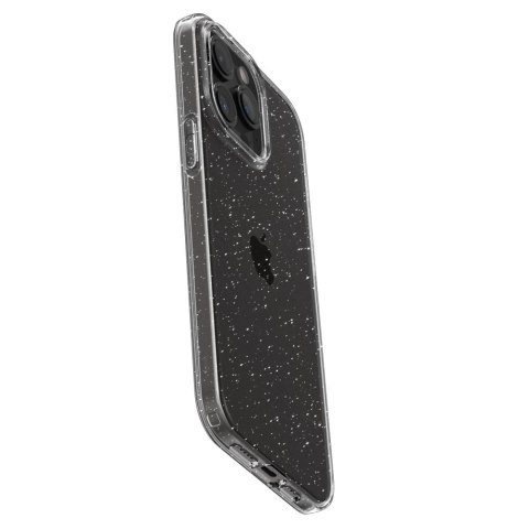Etui pokrowiec na iPhone 15 Pro Max Liquid Crystal - przezroczysto brokatowe