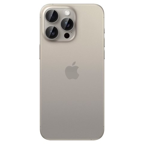 Osłona aparatu na iPhone 14 Pro / Pro Max / 15 Pro / Pro Max tytan naturalny - 2 szt.
