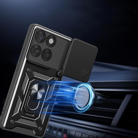 Etui case na Motorola Edge 60 Fusion z podstawką osłoną obiektywu CamShield Pro - czarne