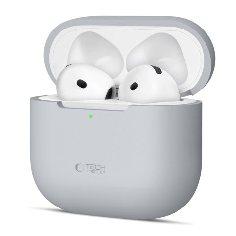 Etui ochronne silikonowe na słuchawki Apple AirPods 4 - szare