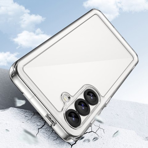 Etui z żelową ramką na Xiaomi Poco F7 Pro Outer Space Case - przezroczyste