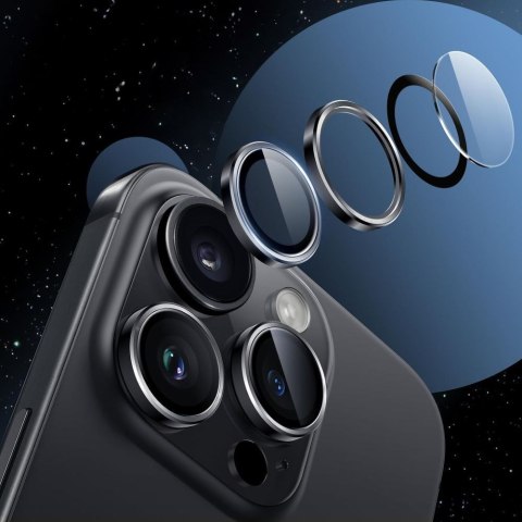 Osłona aparatu na Samsung Galaxy s25 Edge Camring Fit+ - przezroczyste