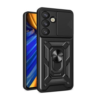 Pancerne etui z podstawką osłoną aparatu na OnePlus 13R 5G / Ace 5 5G / Ace Pro 5G Hybrid Armor Camshield - czarne