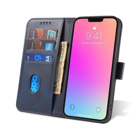 Etui pokrowiec z klapką portfel podstawka na Samsung Galaxy S23+ Magnet Case - niebieskie