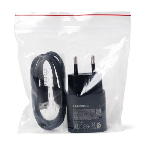 Ładowarka sieciowa Samsung USB-A 15W z kablem USB-A - USB-C - czarna