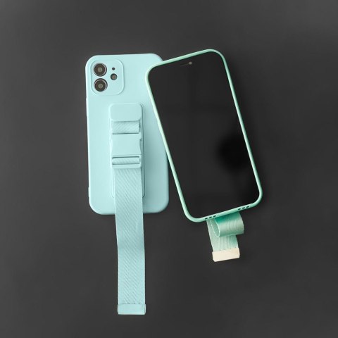Silikonowe etui ze smyczą paskiem do Xiaomi Redmi Note 11 Pro Rope Case - czarny