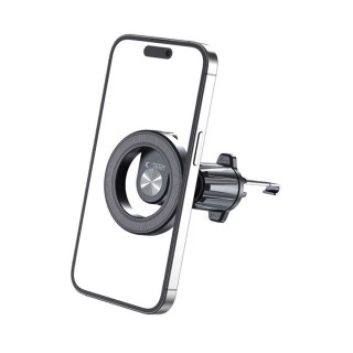 Uchwyt samochodowy do telefonu na kratkę nawiewu z MagSafe N53 - czarny
