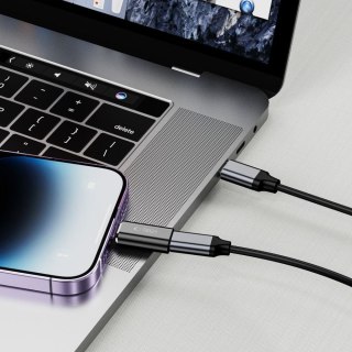 Adapter przejściówka iPhone Lightning (męski) - USB-C (żeński) - czarny