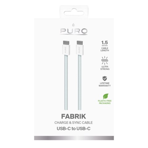 Kabel przewód USB-C 60W 480mbps 1.5m - niebieski