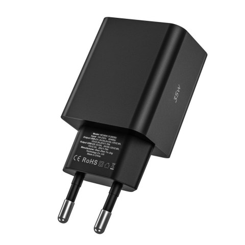 Ładowarka sieciowa 2x USB-C PD 35W - biała