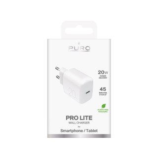 Ładowarka sieciowa USB-C PROLITE 20W - biała