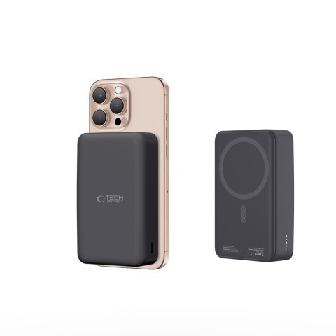 Powerbank 20000mAh z MagSafe kablem USB-C 30 cm - czarny