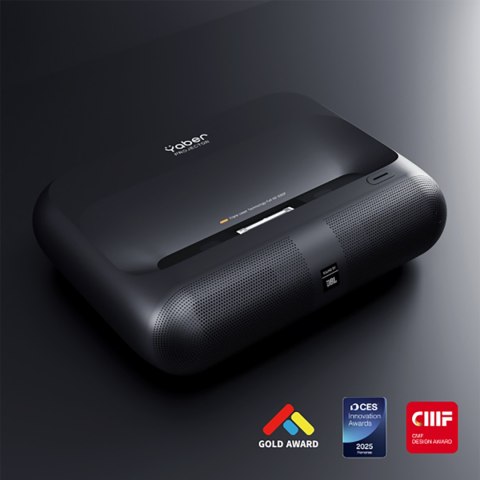 Projektor multimedialny laserowy RGB FullHD 1080p z głośnikami JBL WiFi BT K300s - czarny