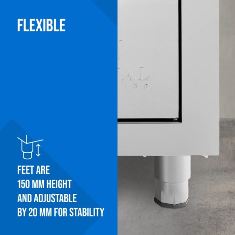 Szafa gastronomiczna na naczynia 3 półki STAL 60 x 70 x 180 cm