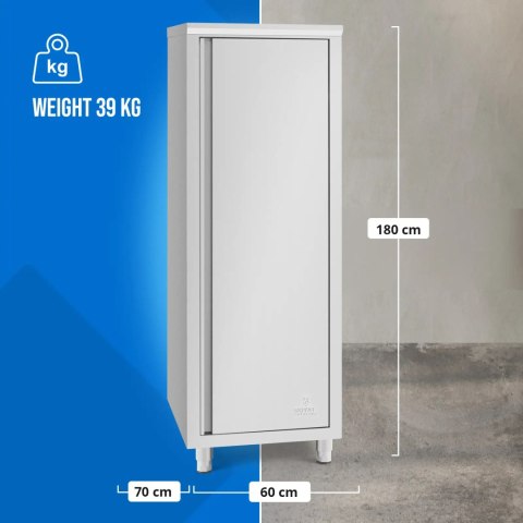 Szafa gastronomiczna na naczynia 3 półki STAL 60 x 70 x 180 cm