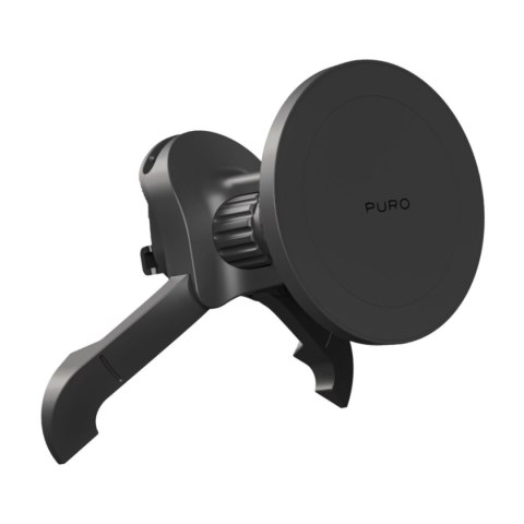 Uchwyt samochodowy magnetyczny do smartfona na kratkę regulowany MagSafe - czarny